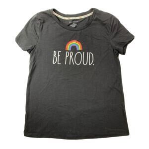 Rae Dunn Women’s Size Large L‎ Be Proud Rainbow Pride Gay T-Shirt Pride NWT